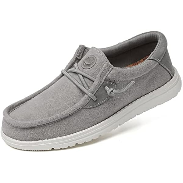 Men's Walking Boat Shoes-Slip On&Lace Up Casual Loafers, Comfortable & Lightweight Work Shoes | for Home, Leisure Travel, Driving Shoes